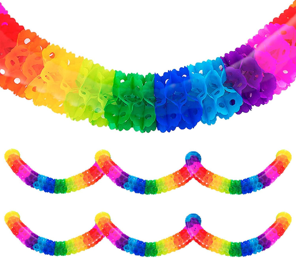 Rainbow Garland Mexican Party Decorations