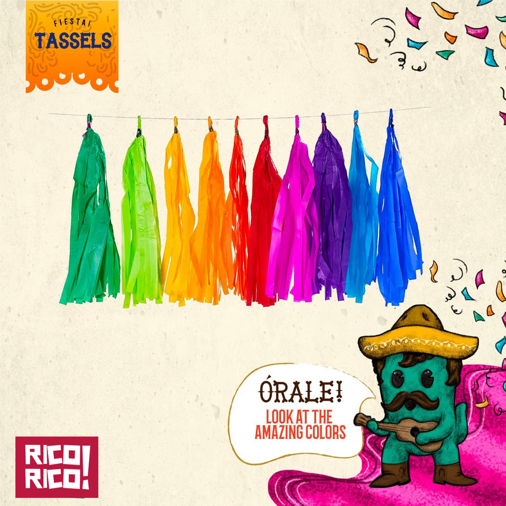 Multicolor Fiesta Tassels