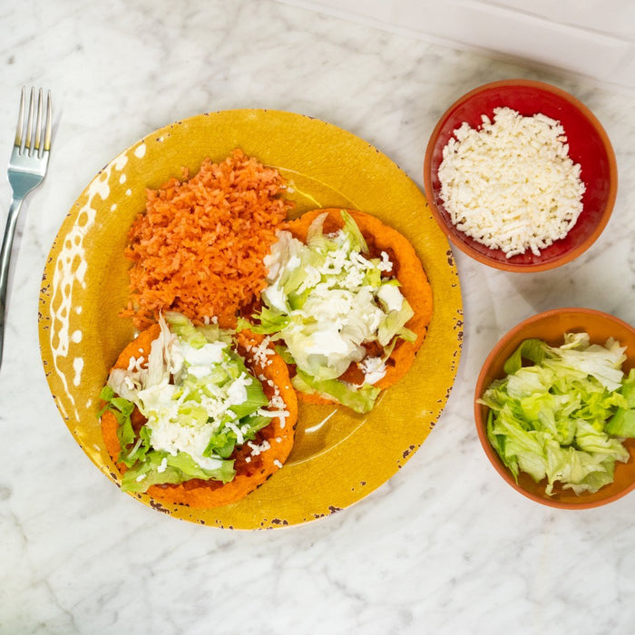 Potato Tostadas With Dried Guajillo And Chile de Arbol | Ole Rico