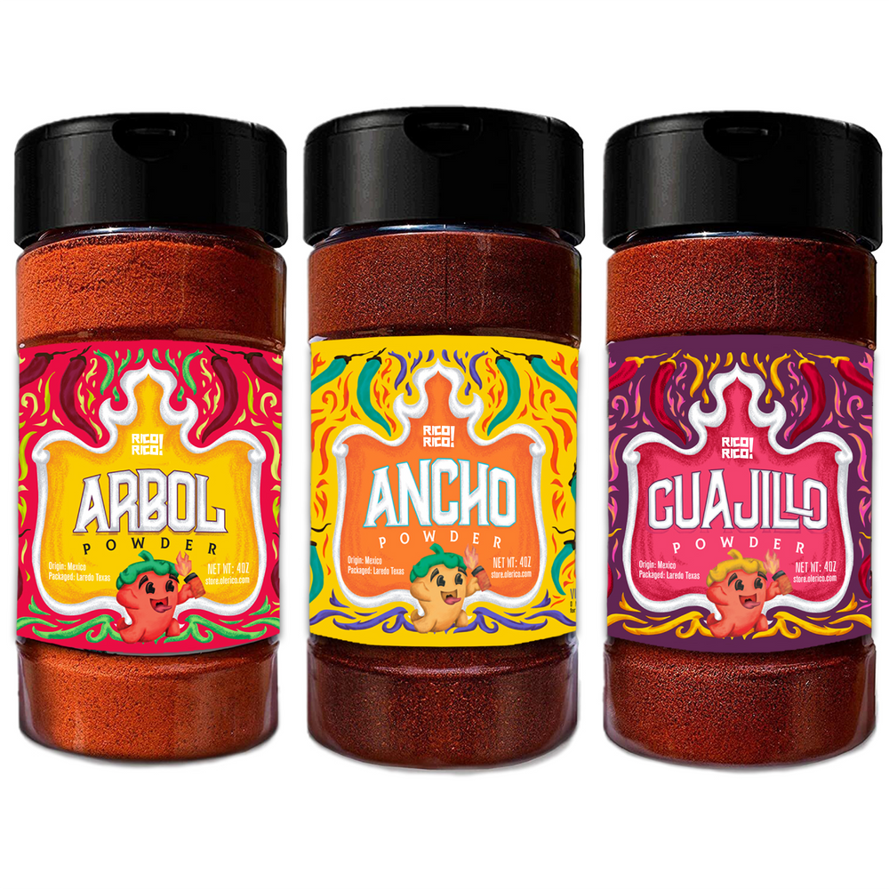Chile Powder 3 Pack Bundle - Ancho, Guajillo, and Arbol