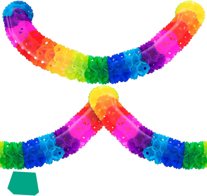 Rainbow Garland Mexican Party Decorations