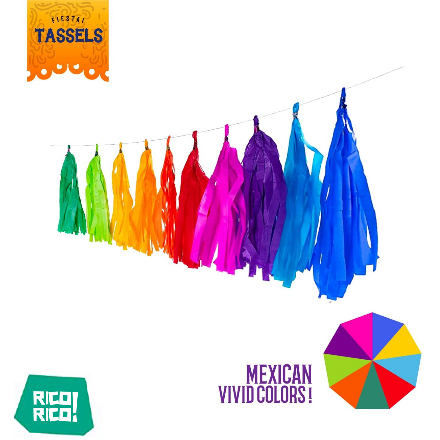 Multicolor Fiesta Tassels