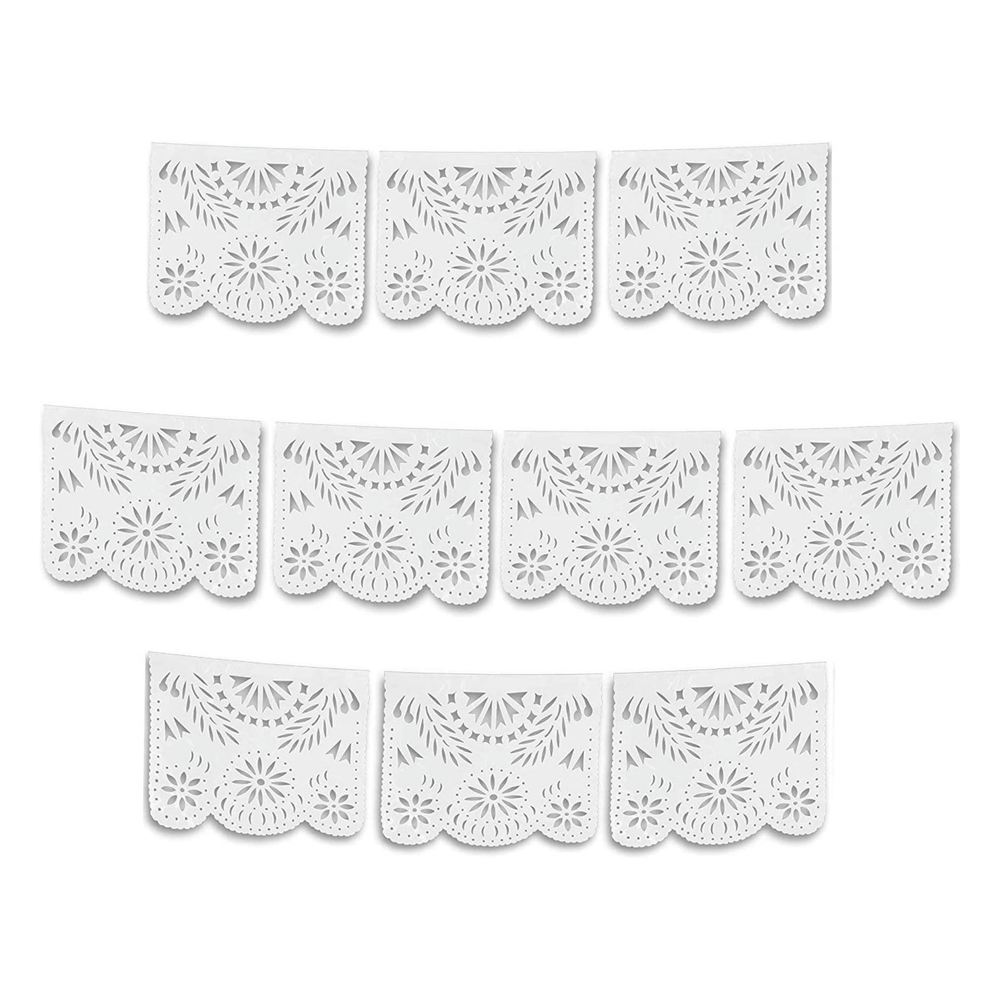 Mexican Paper Flags, 30 Flags, Fiesta Decoration, Papel Picado